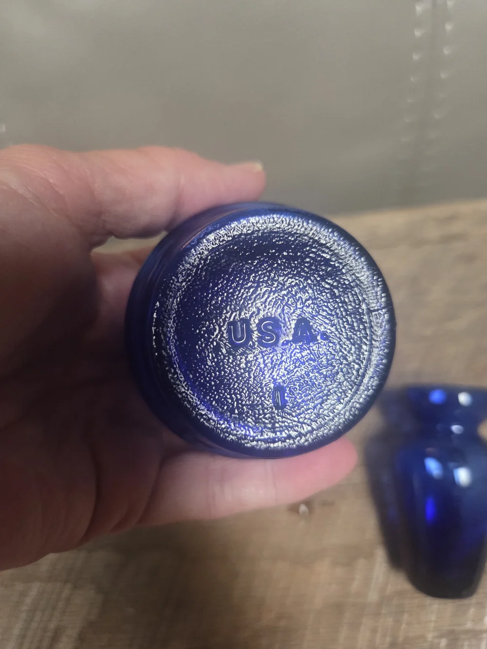 Vintage Cobalt Blue Glass Bud Vase Lot of 3 ~ Bin 1B